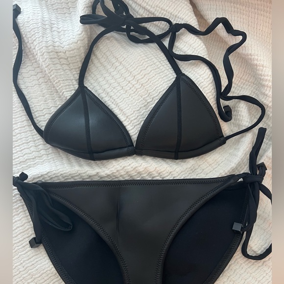 Authentic triangl leather bikini top. Style no longer sold and super trendy! - Picture 2 of 4